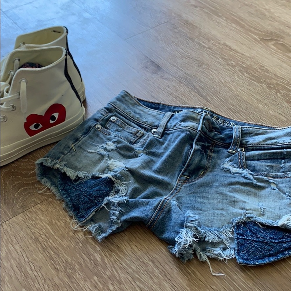 Peak pocket Jean shorts